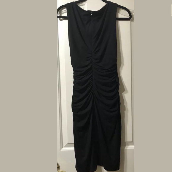 NWT CACHE Black Twist Stretch Dress size Small - Picture 4 of 7